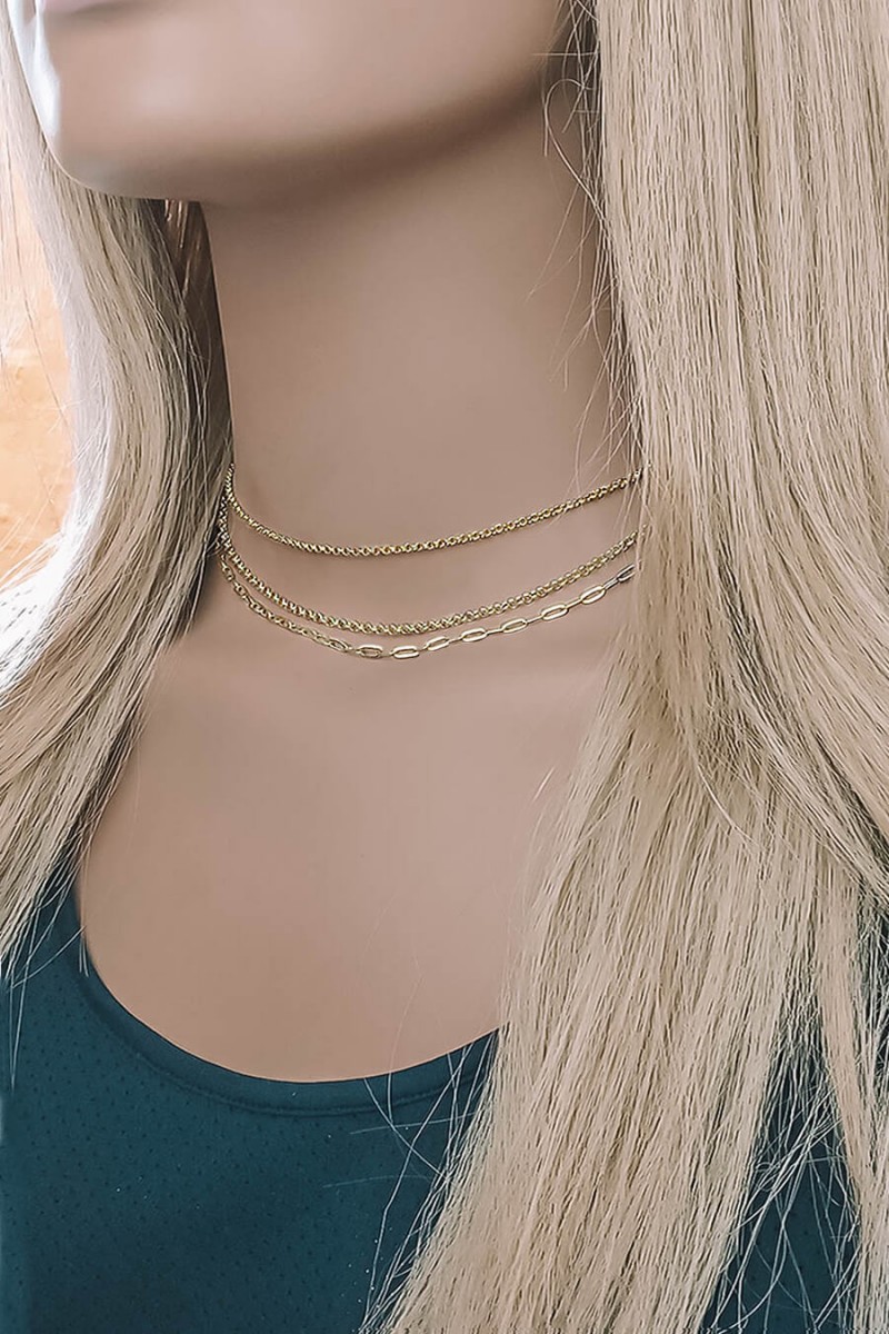 mix de colar com correntes finas conjunto de colares online mix de colar tendência colares que estão na moda
