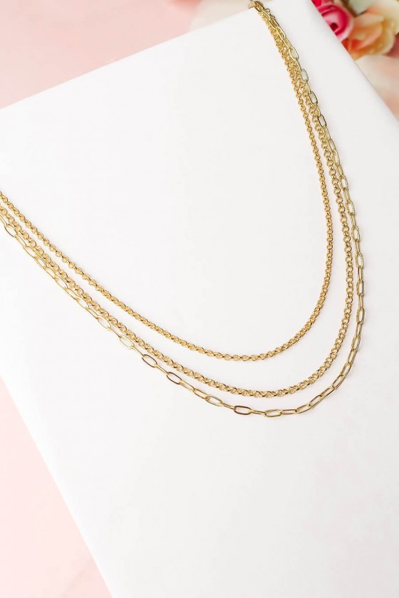 mix de colares folheados colar mix de correntes sweet lucy comprar colar feminino online