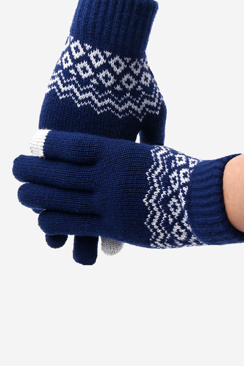 luva feminina sweet lucy luva azul marinho feminina luva para mulheres luva de frio luva de inverno luva de lã