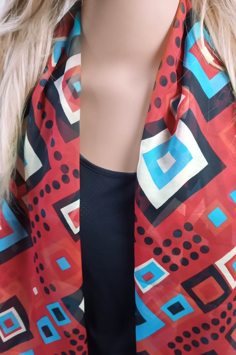 echarpe vermelho estampado lenço echarpe vermelha cachecol feminino cachecol echarpe lenço de pescoço