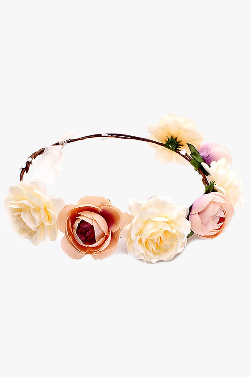 Headband Tiara de Flores para Cabelo Sweet Lucy Acessórios de cabelo headband de flores para cabelos cacheados