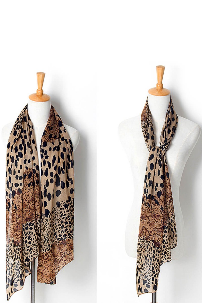 echarpe animal print