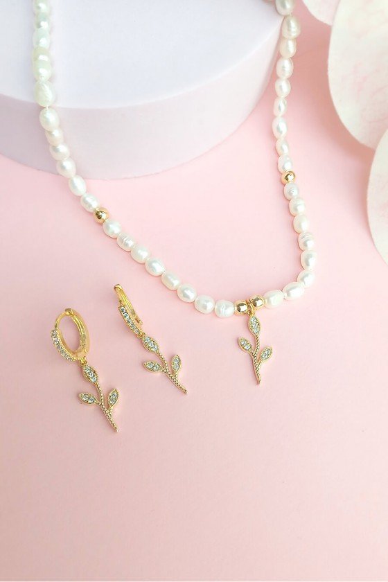 Conjunto Colar e Brinco...