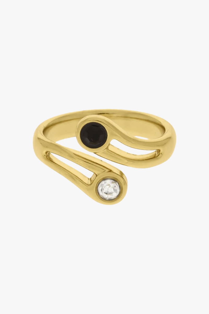 anel feminino dourado aneis modernos acessórios modernos sweet lucy