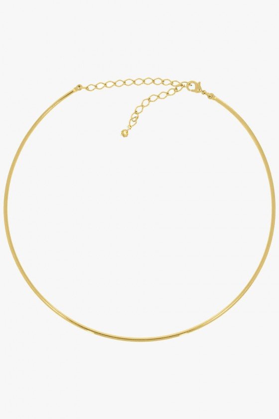 gargantilha aro dourado choker aro ouro colar curto dourado