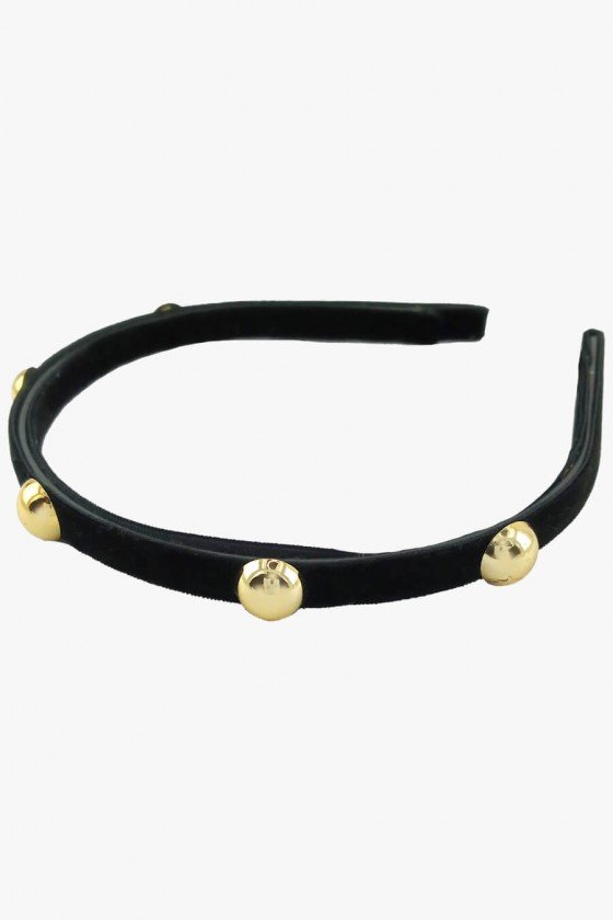 tiara para cabelo tiara bolas douradas