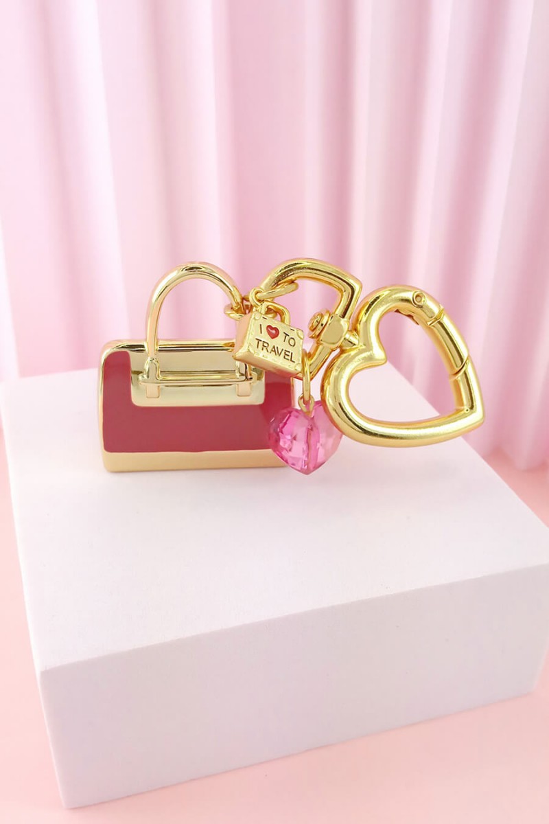 chaveiro para bolsa feminina bag charm sweet lucy bacg charms chaveiro feminino chique