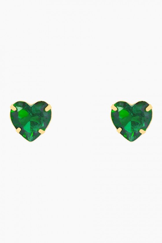 brincos pequenos e delicados brinco coração verde brinco esmeralda coração