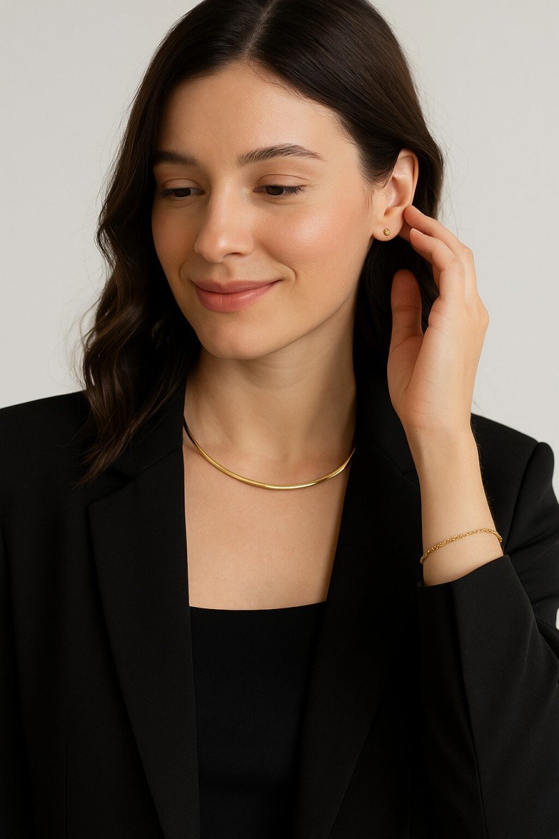 colar curto dourado colar aro liso dourado choker aro dourado colar aro dourado fino colar aro ouro