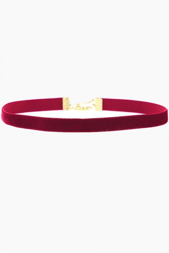 choker tecido veludo vermelho chokers sweetlucy