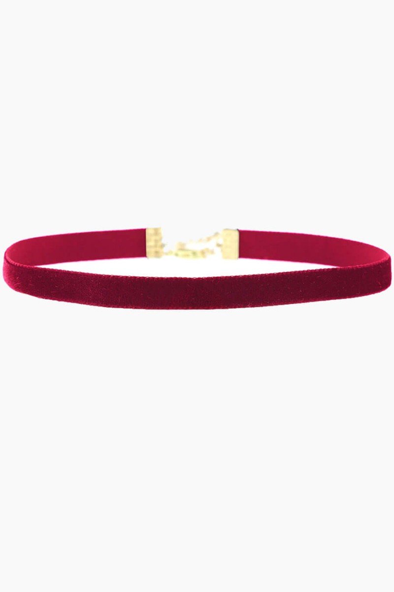 choker tecido veludo vermelho chokers sweetlucy