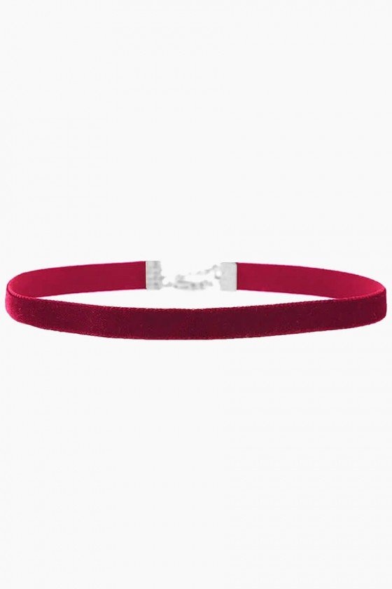 choker veludo vermelho prata chokers sweetlucy