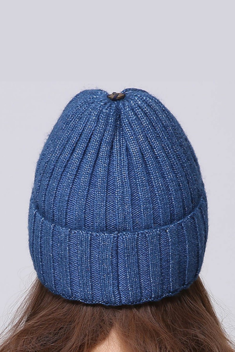 toucas femininas de frio touca feminina de tricô touca de lã feminina touca azul