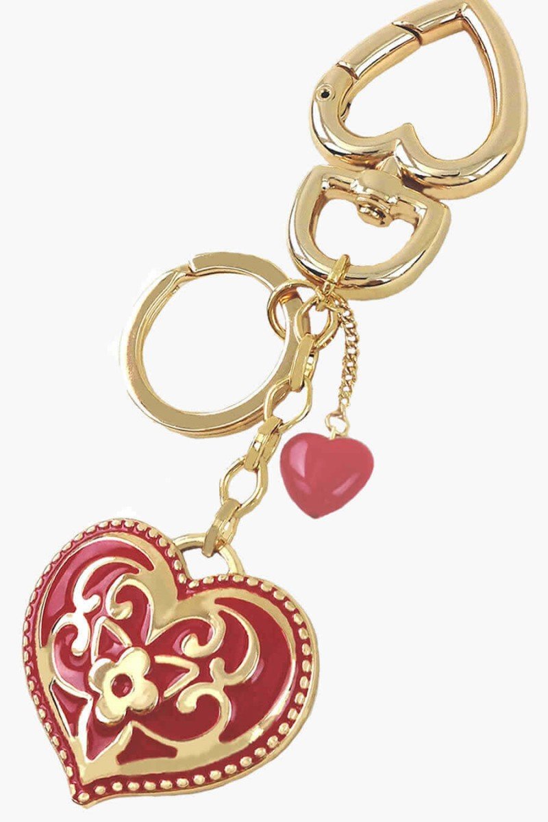 chaveiro de coração vermelho marca de acessórios femininos online chaveiro para chave de carros femininos chaveiro chique