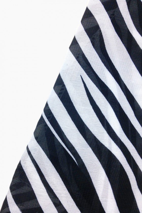 Echarpe Estampado Zebra
