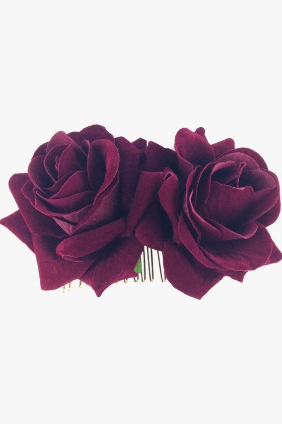 prendedor de cabelo rosas vermelhas prendedor de cabelos para penteado de festa presilha rosas vermelhas presilha de cabelo flor