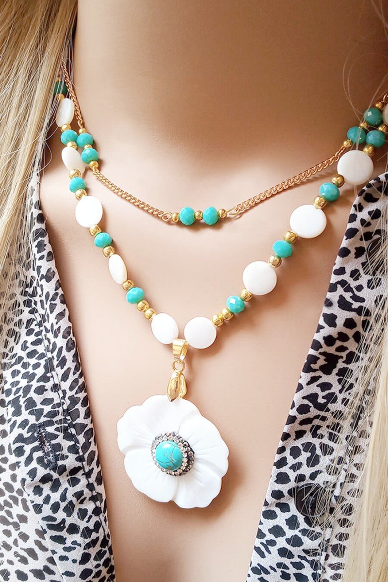 mix de colares de cristais kit de colares online conjuntos de colares sweet lucy colar turquesa
