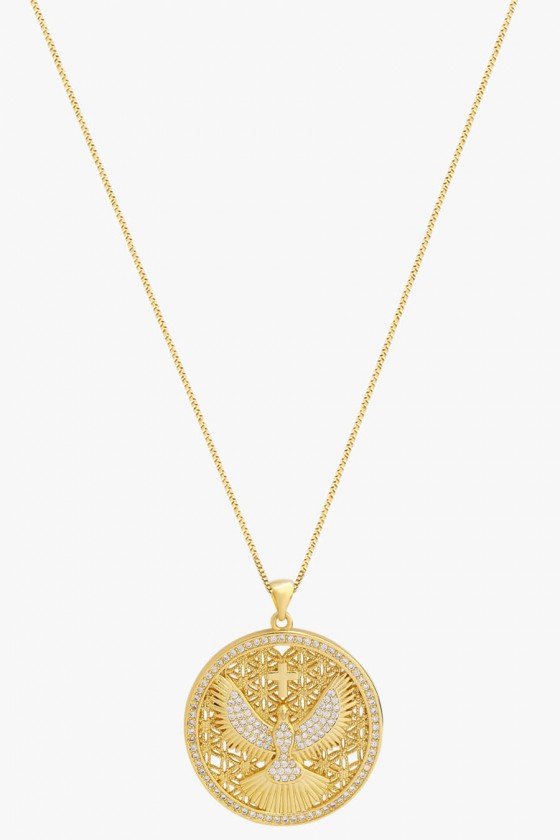 comprar colar espírito santo ouro colar religioso colar cristão colar católico colar pomba espírito santo