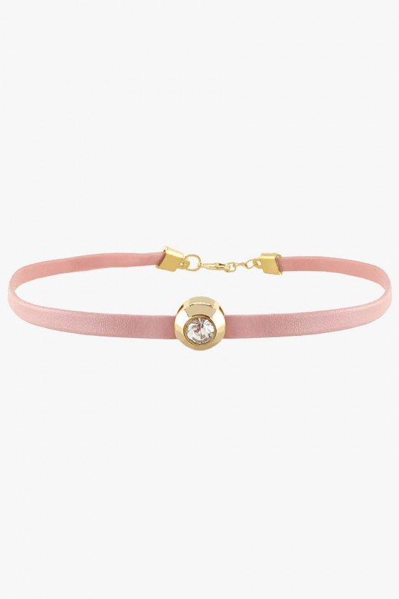 choker couro com ponto de luz colar choker online