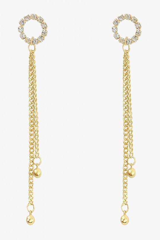 brinco corrente longo brinco longo dourado brincos longos sweet lucy brinco festa longo