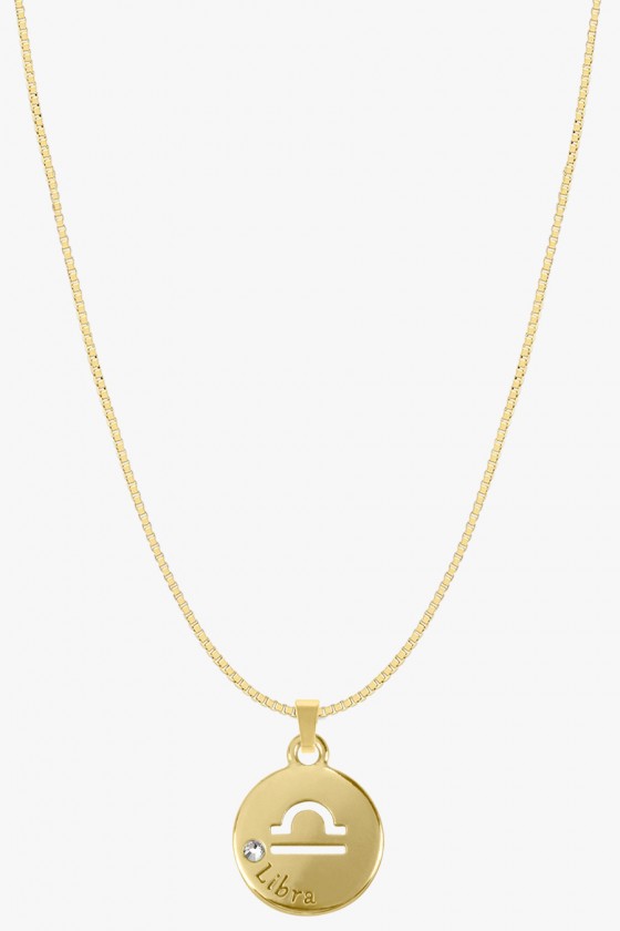 colar signo de libra banhado a ouro colar zodiaco libra colares sweet lucy