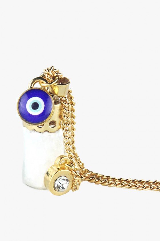 colar olho grego sal grosso colar dourado comprido boas energias colares sweetlucy colar vidrinho de sal