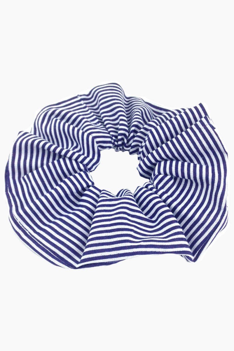 comprar scrunchie listrado scrunchie azul