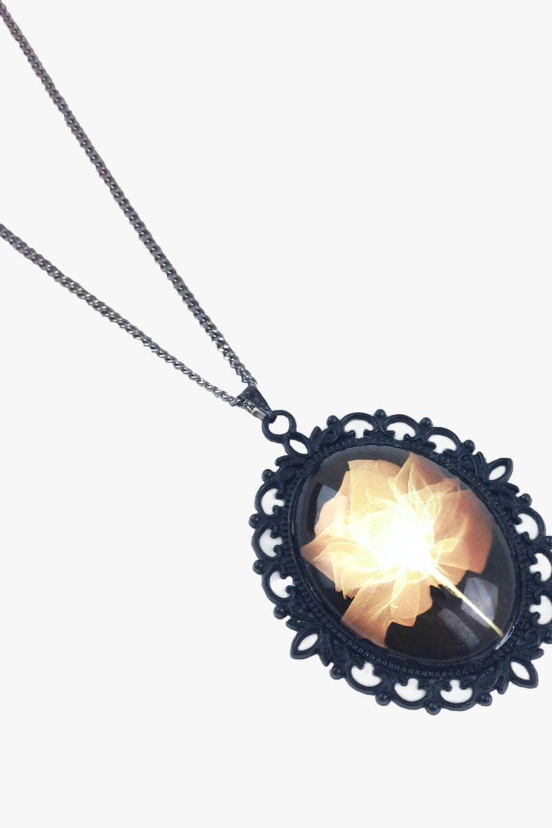 colar longo camafeu comprar colar de camafeu colar pingente flor acessórios vintage retrô