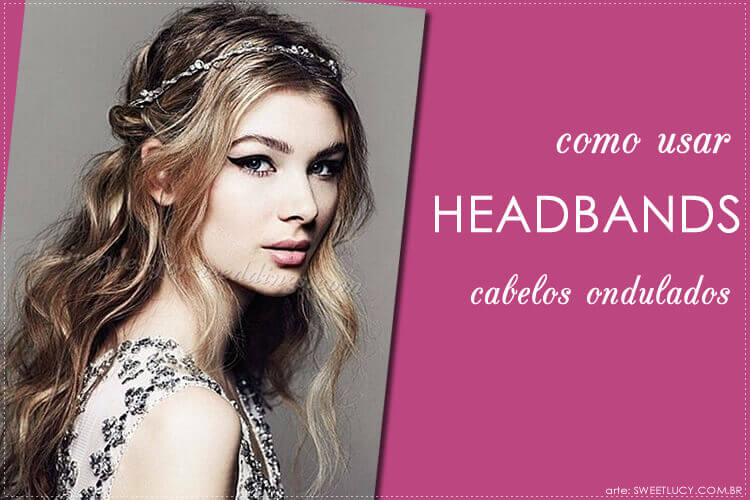 headband em cabelo ondulado headband em cabelo ondulado