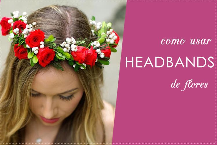 como usar headband de flores