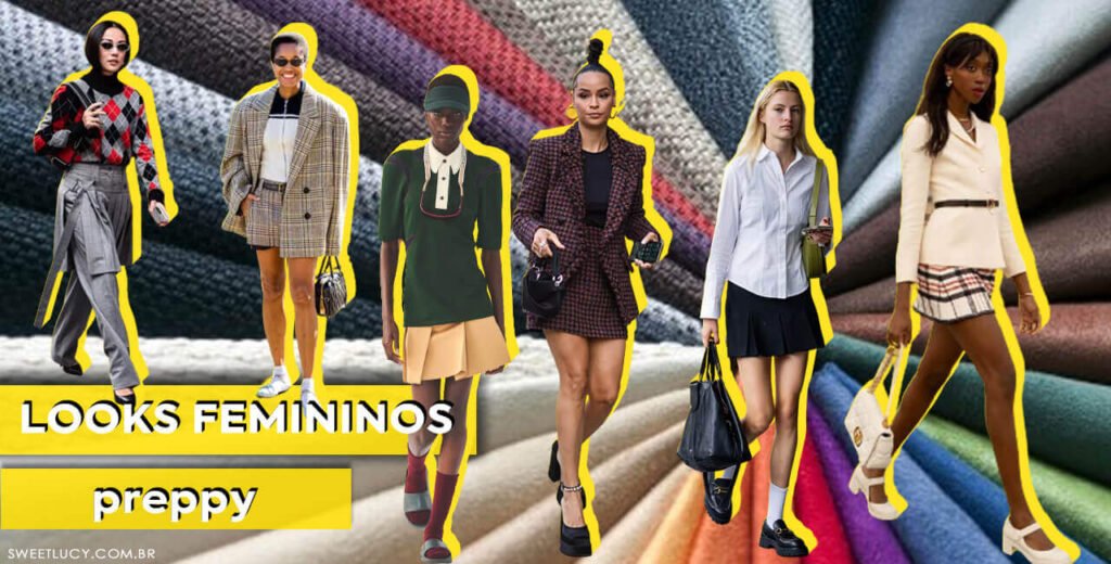 looks do momento feminino look preppy feminino