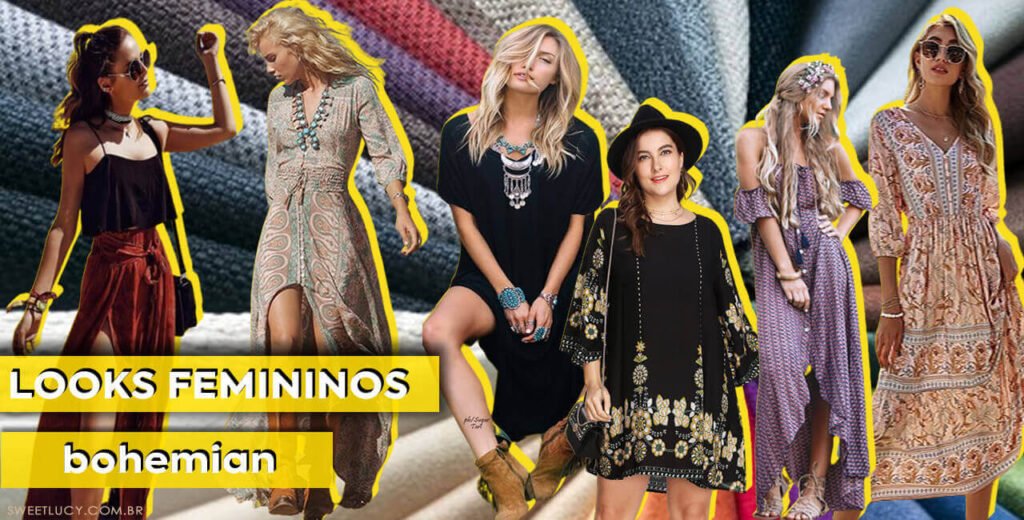 tipos de looks look feminino boho