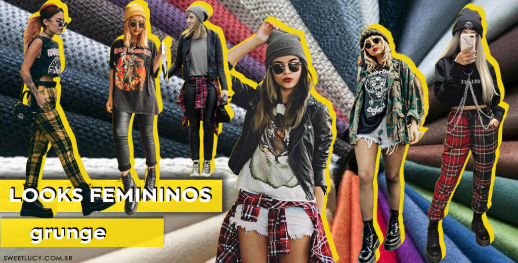 nomes de looks femininos grunge look feminino