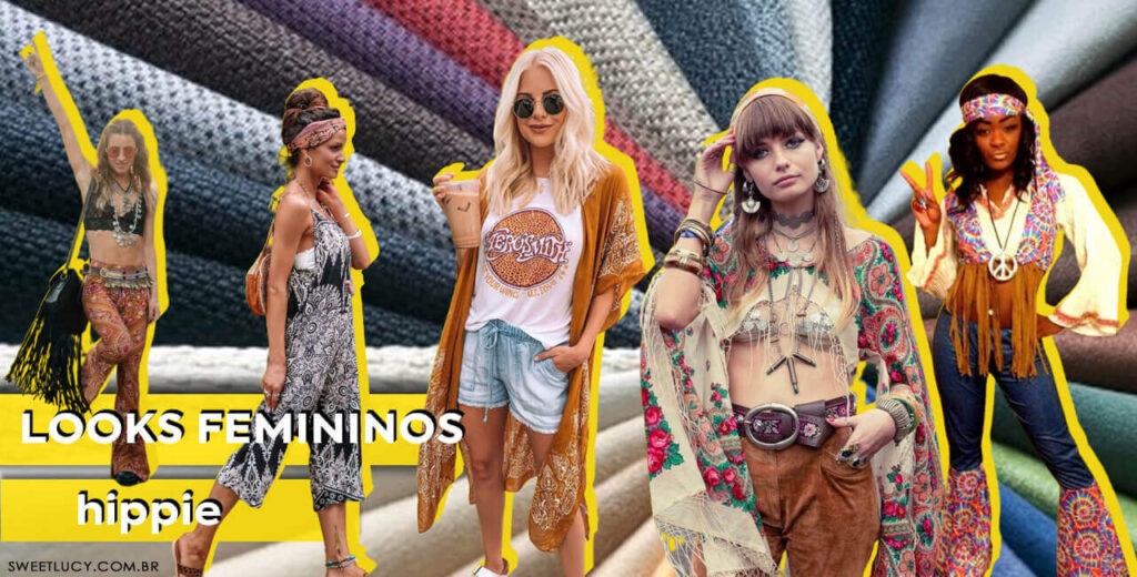 look hippie feminino