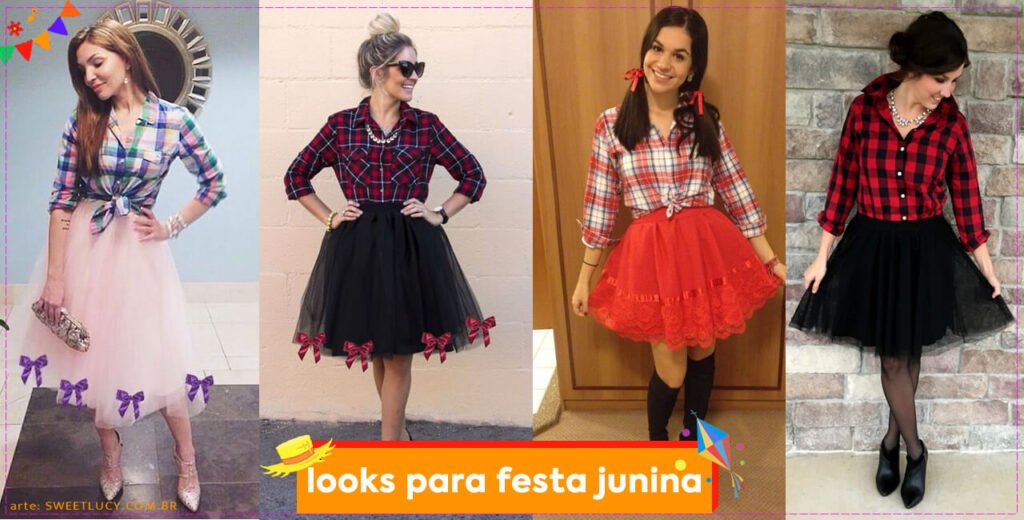 Ideias de looks para festa junina, do rolê na rua à festa mais