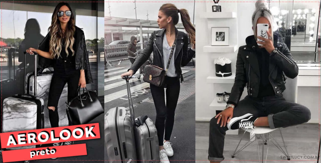 look para viajar de avião feminino