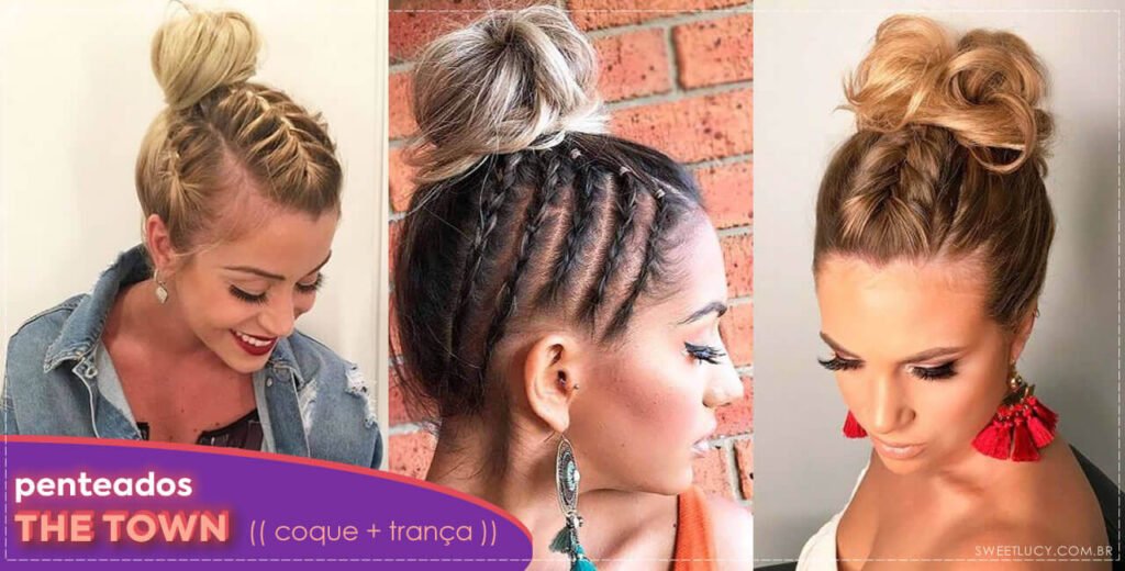 penteado com tranças festival