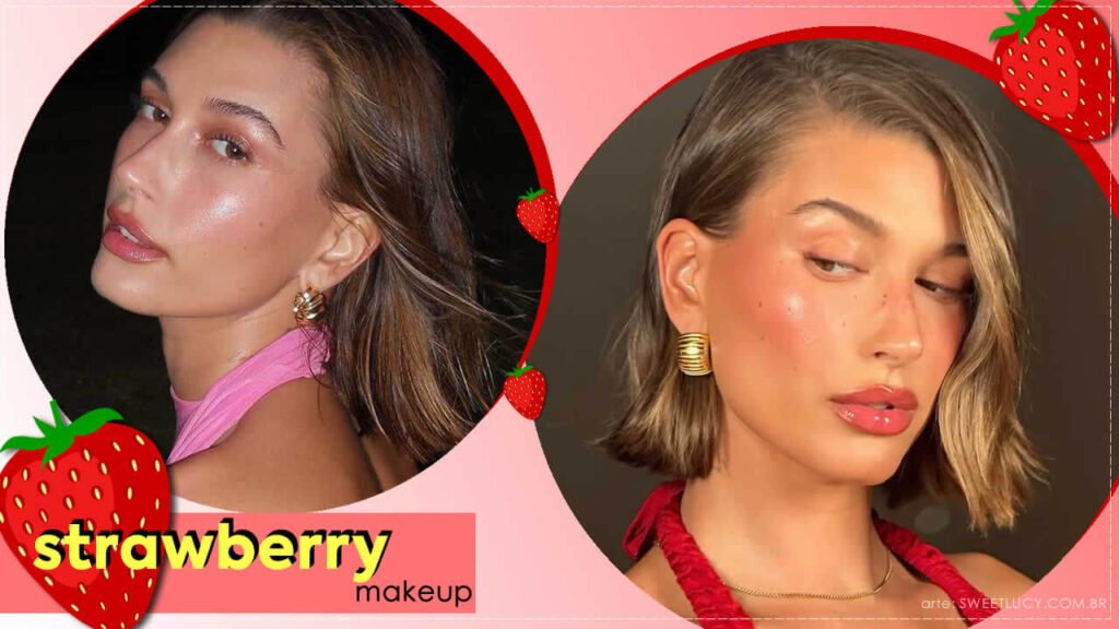 Strawberry Makeup“: maquiagem de Hailey Bieber vira tendência