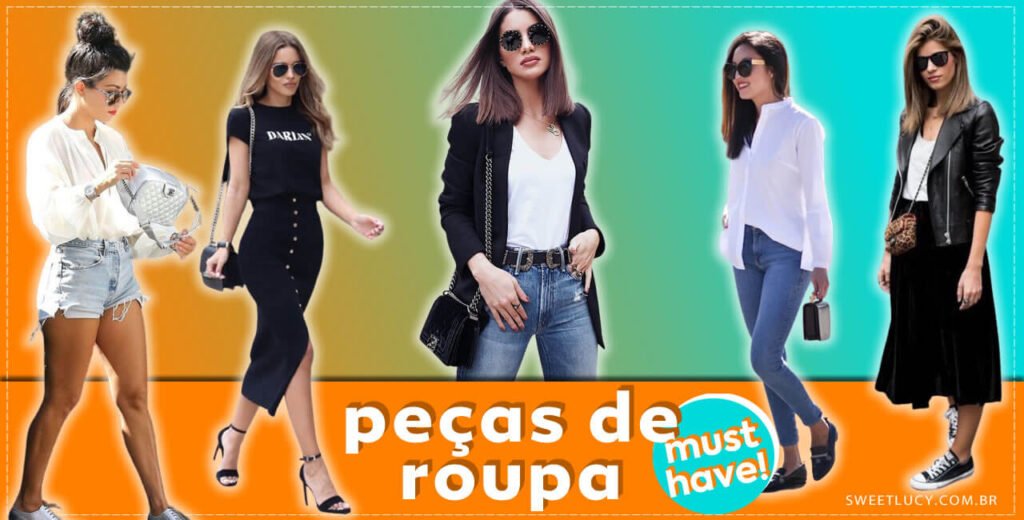 peças de roupas essenciais roupas curinga