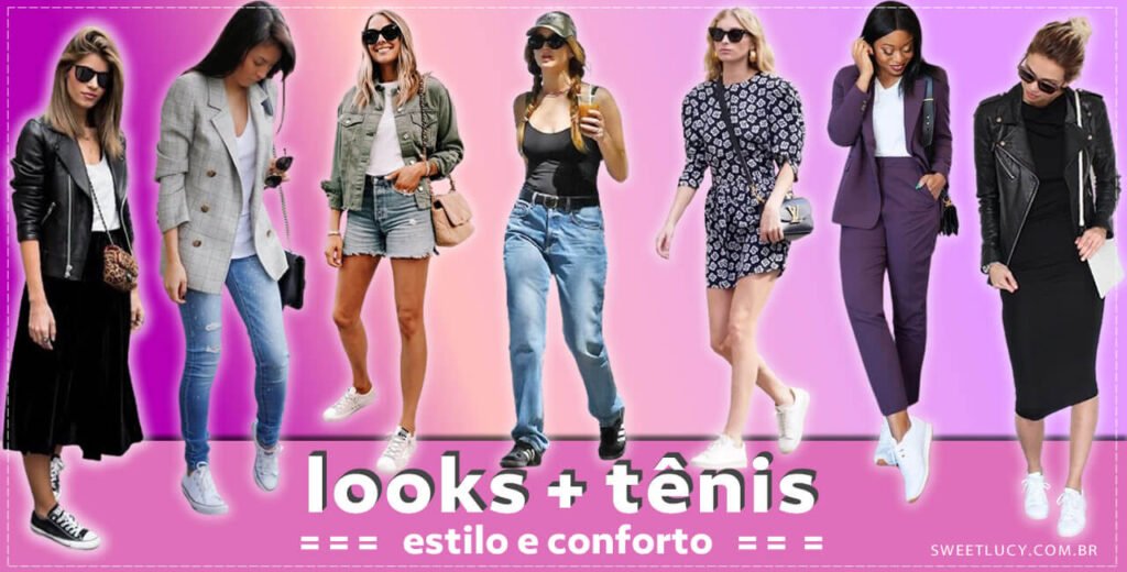 looks com tenis feminino com combinar tenis no look