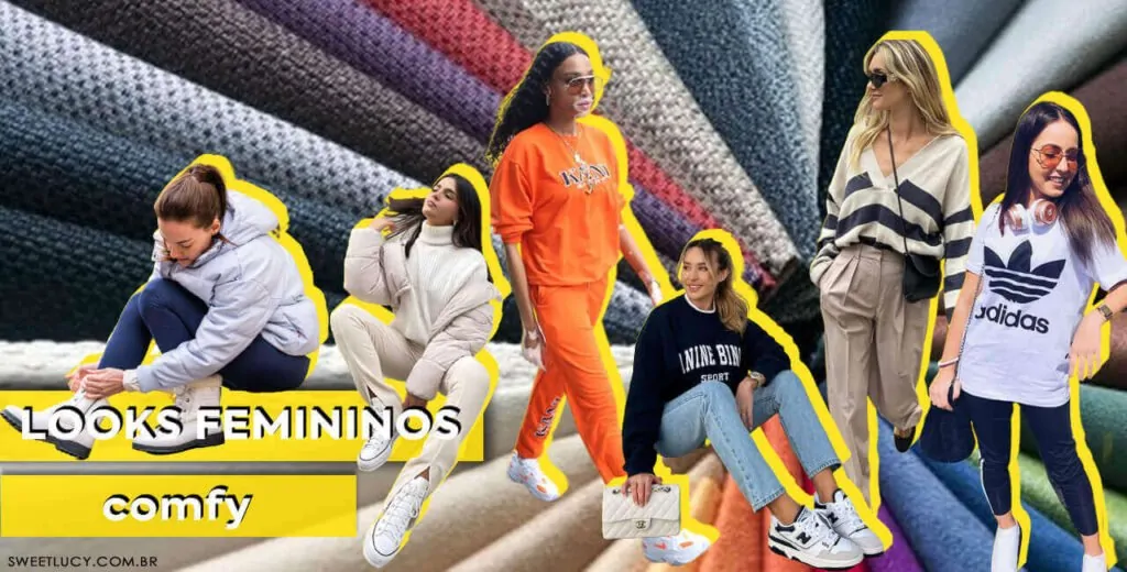 looks atuais look confortável look comfy