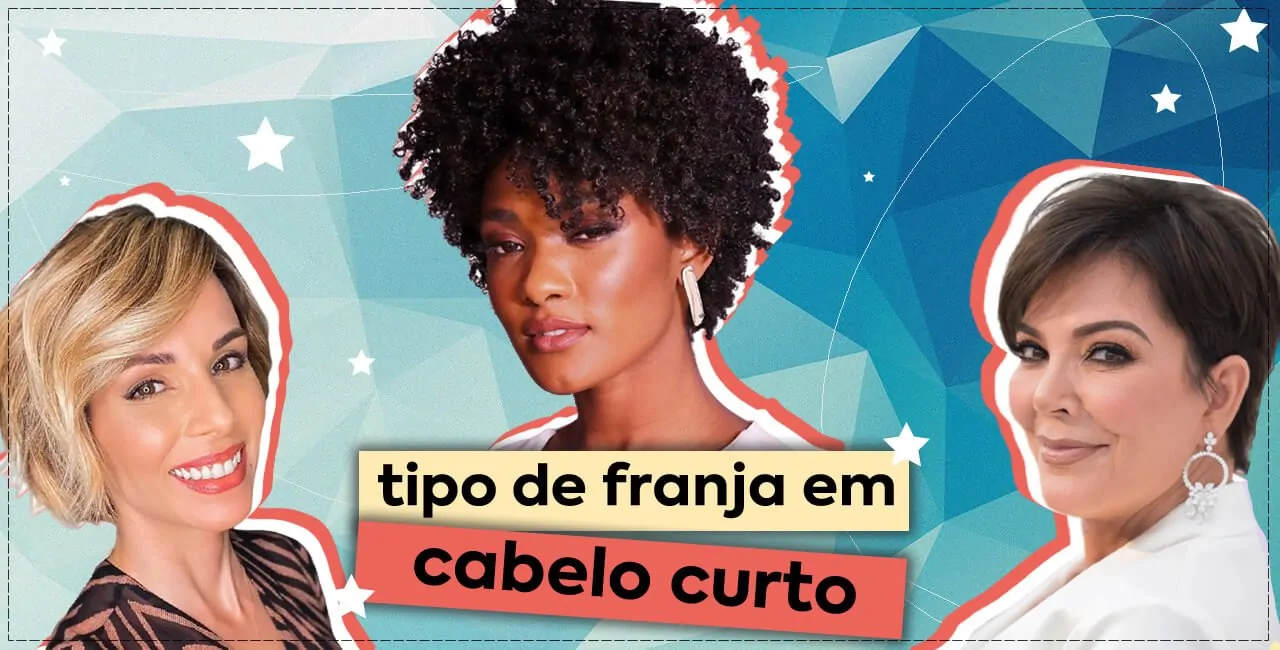 qual tipo de franja combina com cabelo curto